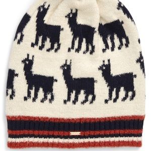 Free People Alpaca My Bags Pom Beanie in Blue.